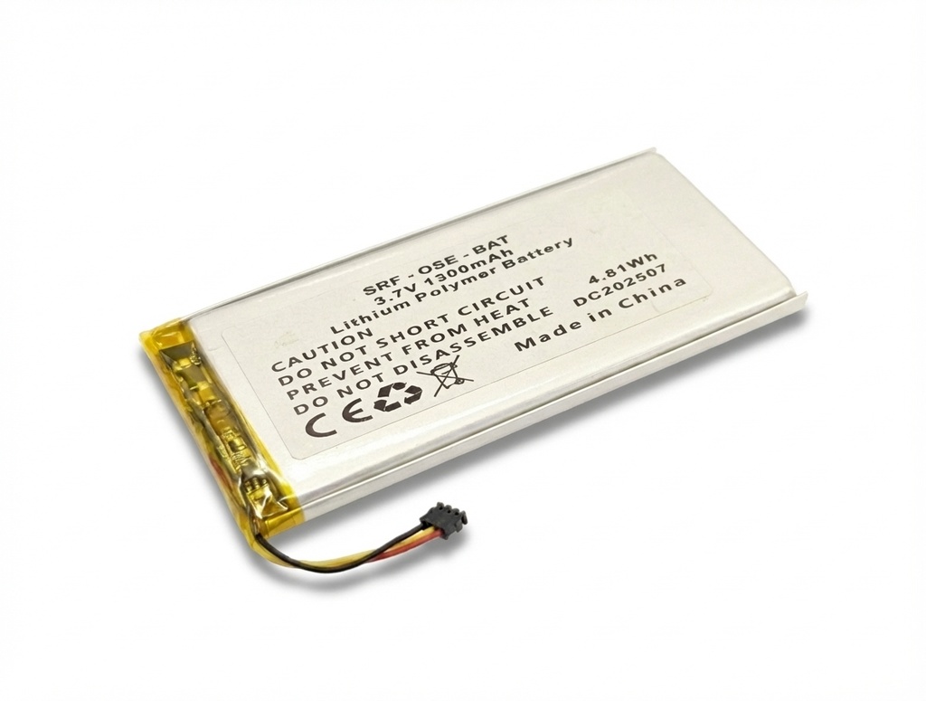 Lithium-Ion battery for openSPOT4, 3.7V, 1300mAh, 4.81Wh